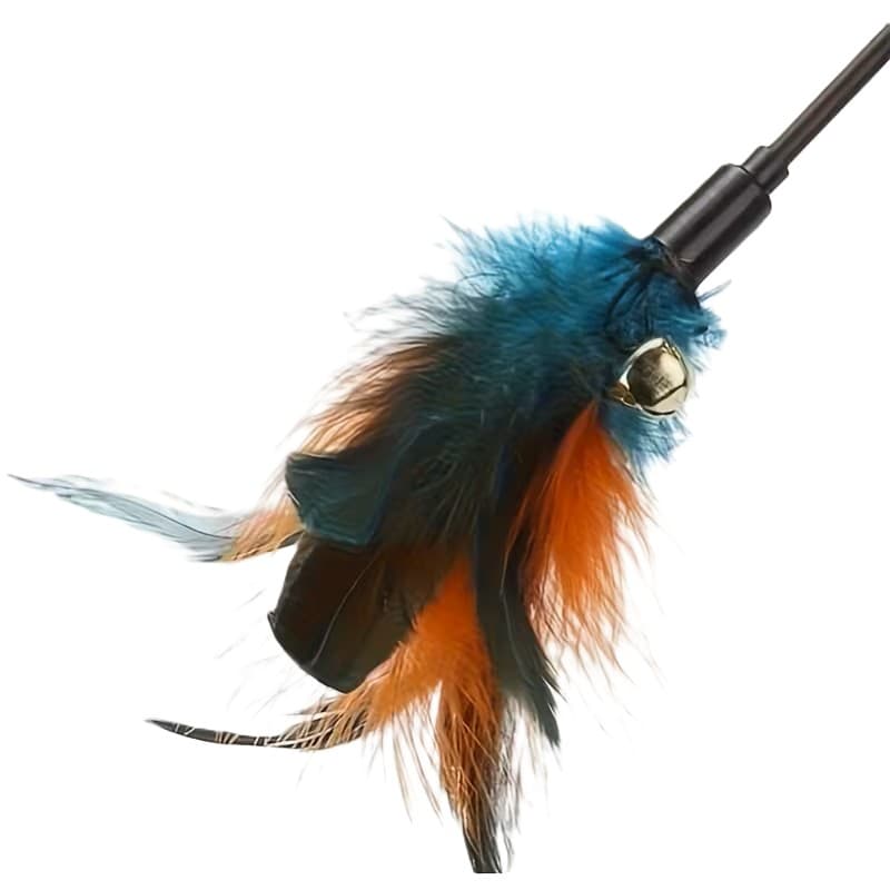 Canne à chat avec plumes