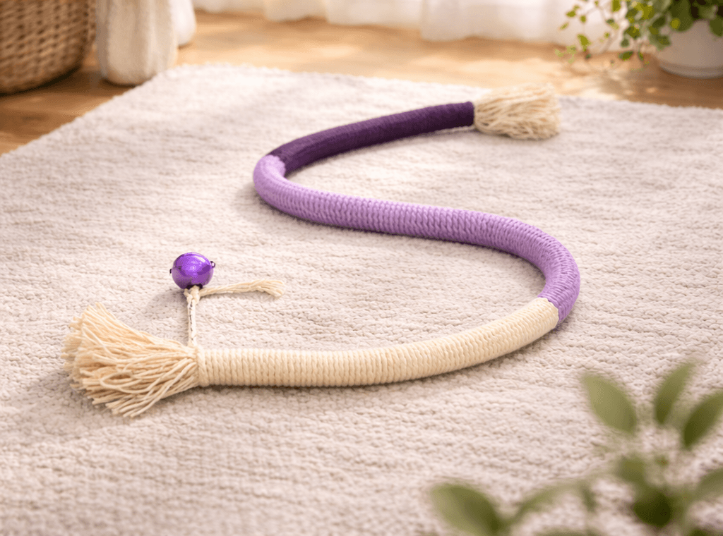 Jouet pour chat flexible avec corde – 60 à 70 cm