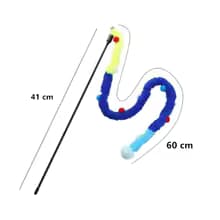 Jouet interactif pour chat â Canne Ă pĂȘche avec pompons