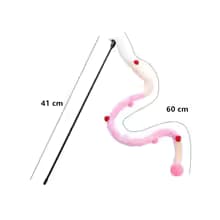 Jouet interactif pour chat â Canne Ă pĂȘche avec pompons